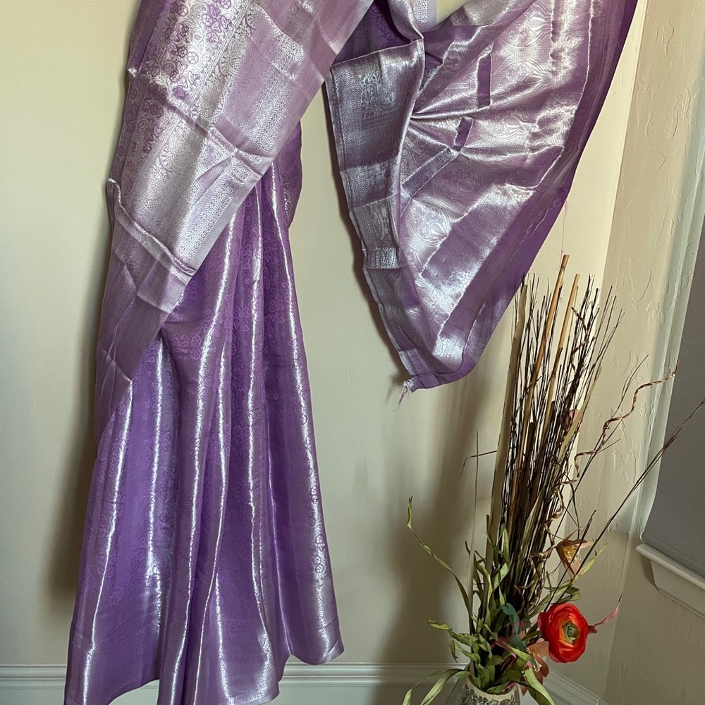 Purple Shimmer saree